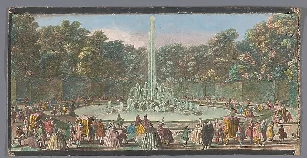 View of the Bassin de l'Enscelade in the garden of Versailles, 1700-1799. Creators: Anon, Jacques Rigaud