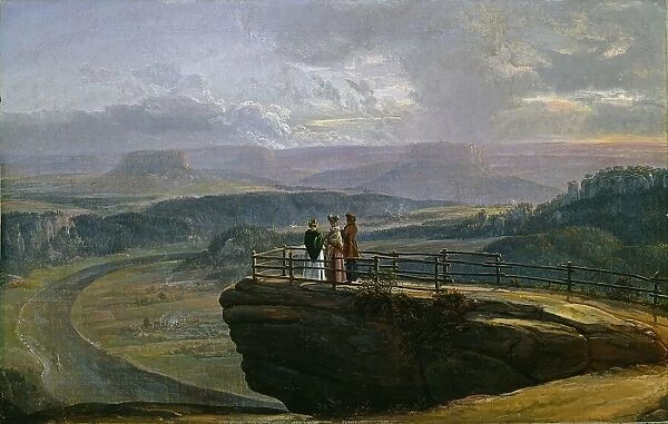 View from Bastei, 1819. Creator: Dahl, Johan Christian Clausen (1788-1857)
