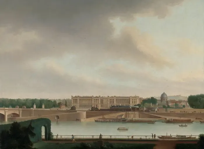 Framed Print : The View from the Batavian Embassy in Paris, 1801. Creator: Josephus Augustus Knip Framed Print : The View from the Batavian Embassy in Paris, 1801. Creator: Josephus Augustus Knip