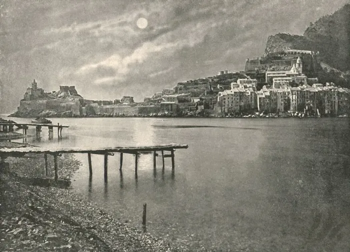 Framed Print : View from the Bay, La Spezia, Italy, 1895. Creator: Unknown Framed Print : View from the Bay, La Spezia, Italy, 1895. Creator: Unknown