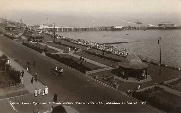 View from Beaumont Hall Hotel, Marine Parade, Clacton-on-Sea, c1925