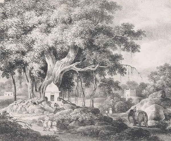 View in Behar, in an Anglo-Indian Album associated with Sir Charles D Oyly, ca. 1828