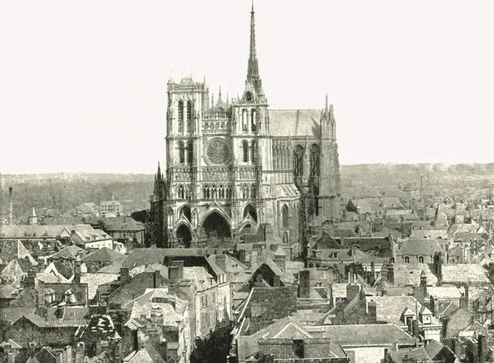 Framed Print : View from the Belfry, Amiens, France, 1895. Creator: Unknown