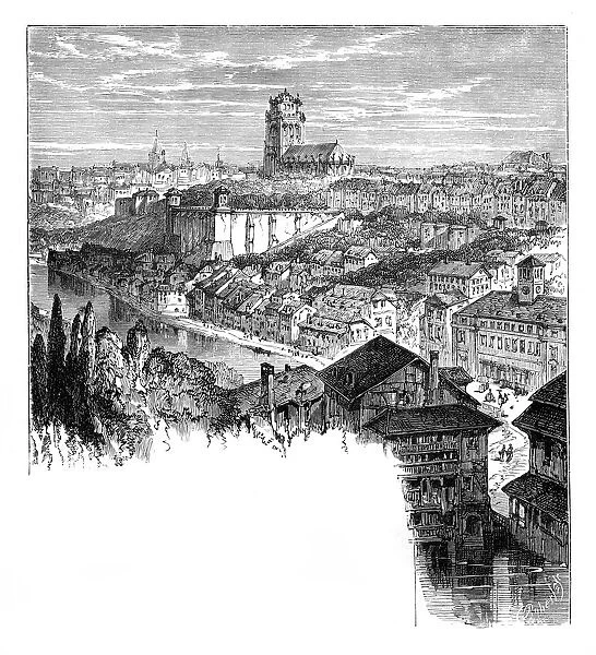 View in Berne, Switzerland, c1888