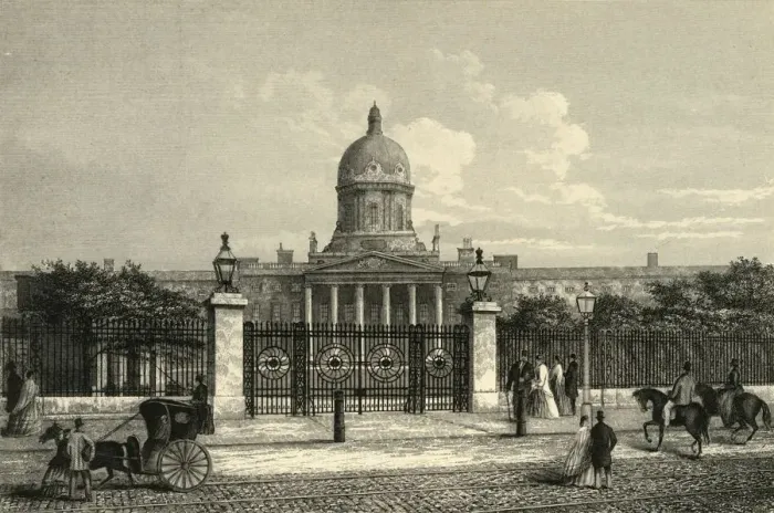Framed Print : Front View of Bethlehem Hospital, c1876. Creator: Unknown Framed Print : Front View of Bethlehem Hospital, c1876. Creator: Unknown
