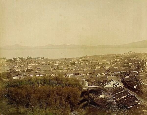 View of Biwa Lake, 1865. Creator: Unknown