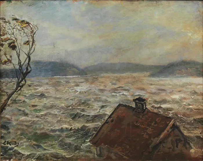 Framed Print : View from Bjelkeviken, 1920-1925. Creator: Christian Krohg Framed Print : View from Bjelkeviken, 1920-1925. Creator: Christian Krohg