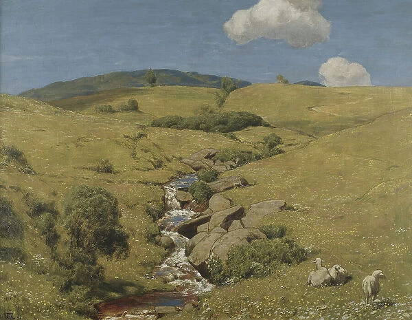 View from the Black Forest, 1893. Creator: Hans Thoma