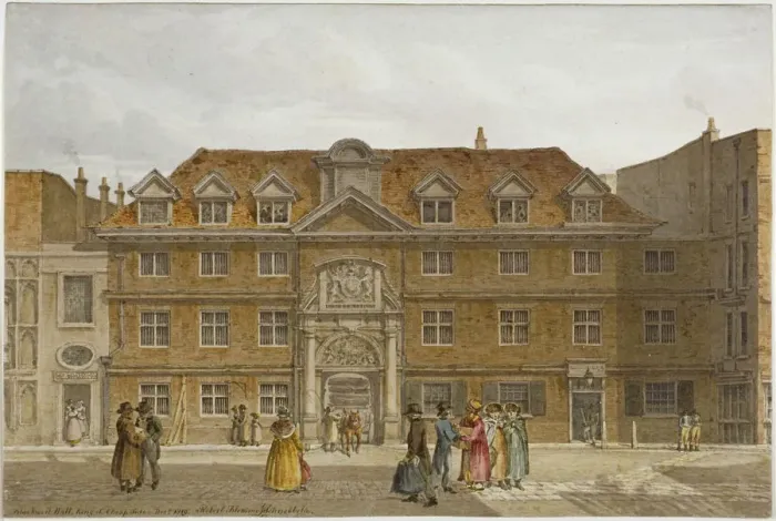 Framed Print : View of Blackwell Hall on King Street, City of London, 1819 Framed Print : View of Blackwell Hall on King Street, City of London, 1819