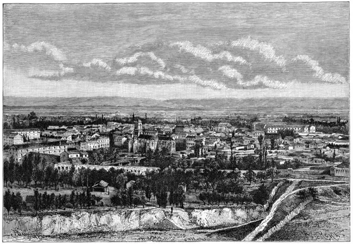Framed Print : View of Blida, Algeria, c1890. Artist: Armand Kohl Framed Print : View of Blida, Algeria, c1890. Artist: Armand Kohl