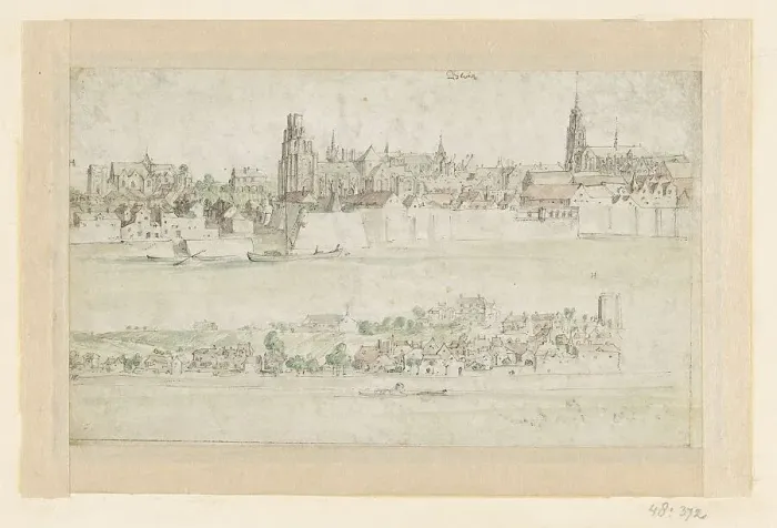 Framed Print : View of Blois, 1600-1650. Creator: Anon Framed Print : View of Blois, 1600-1650. Creator: Anon