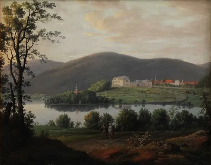 Framed Print : View of Bogstad in Norway, 1789. Creator: Erik Pauelsen Framed Print : View of Bogstad in Norway, 1789. Creator: Erik Pauelsen
