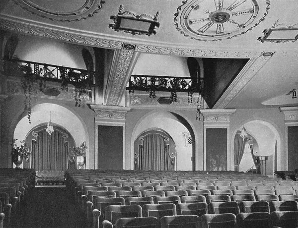 View of box and orchestra foyers from the stage, Regent Theatre, Brighton, Sussex, 1922