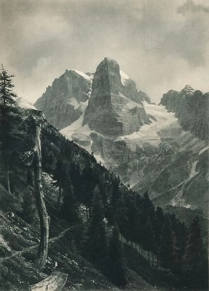 View of the Brenta Group, Madonna di Campiglio, Dolomites, Italy, 1927. Artist: Eugen Poppel