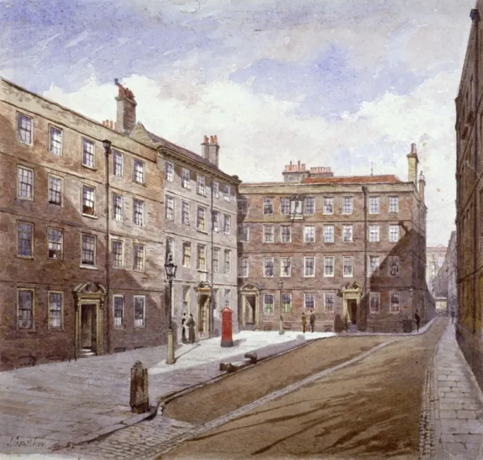 Framed Print : View of Brick Court, Middle Temple, London, 1882 Framed Print : View of Brick Court, Middle Temple, London, 1882