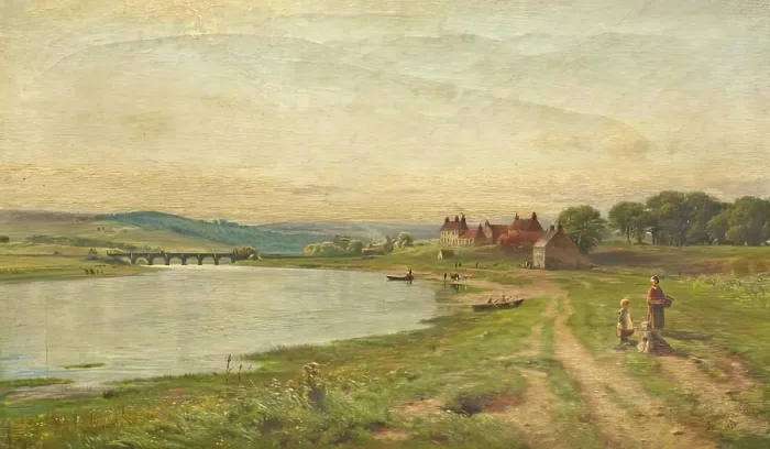 Framed Print : View of the Bridge O Dee, 1879. Creator: John Mitchell. View of the Bridge O Dee, 1879. Creator: John Mitchell Framed Print : View of the Bridge O Dee, 1879. Creator: John Mitchell. View of the Bridge O Dee, 1879. Creator: John Mitchell