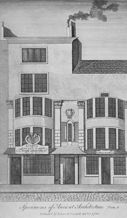 Framed Print : View of buildings in Leadenhall Street, City of London, 1790 Framed Print : View of buildings in Leadenhall Street, City of London, 1790