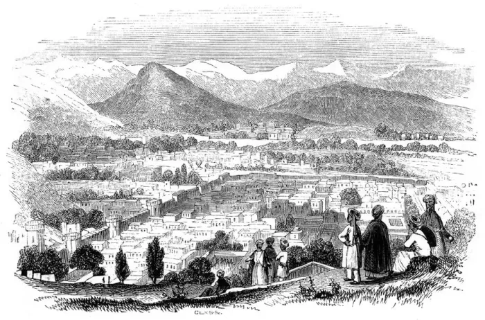 Framed Print : View of Cabul, 1847. Artist: Giles Framed Print : View of Cabul, 1847. Artist: Giles