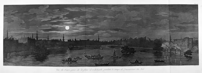 Framed Print : A View of Cairo, During the Flood, c1808. Artist: Baltard Framed Print : A View of Cairo, During the Flood, c1808. Artist: Baltard