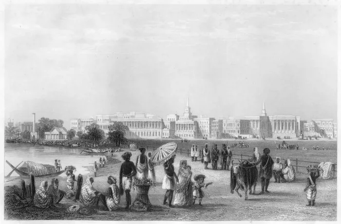 Framed Print : View of Calcutta from the Esplanade, c1860 Framed Print : View of Calcutta from the Esplanade, c1860
