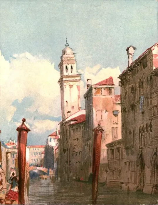 Framed Print : View on a Canal, c1826, (c1900). Creator: Unknown Framed Print : View on a Canal, c1826, (c1900). Creator: Unknown