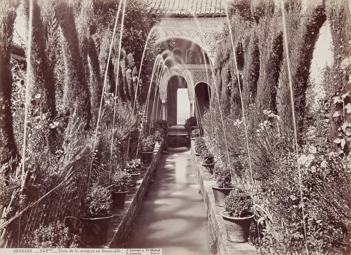 Framed Print : View of the Canal, Granada, between 1850 and 1892. Creator: Juan Laurent Framed Print : View of the Canal, Granada, between 1850 and 1892. Creator: Juan Laurent