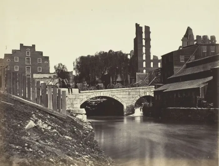 Framed Print : View on Canal, Near Crenshaws Mill, Richmond, Virginia, April 1864 Framed Print : View on Canal, Near Crenshaws Mill, Richmond, Virginia, April 1864