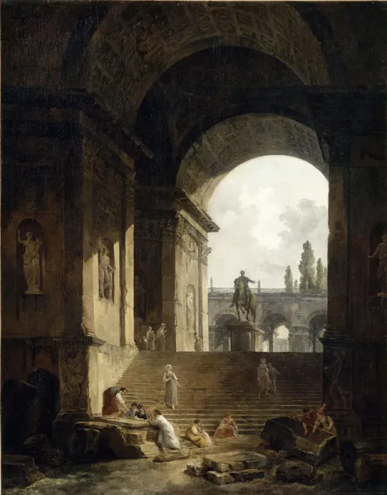 Framed Print : View of the Capitol With the Equestrian Statue of Marcus Aurelius, 1774 Framed Print : View of the Capitol With the Equestrian Statue of Marcus Aurelius, 1774