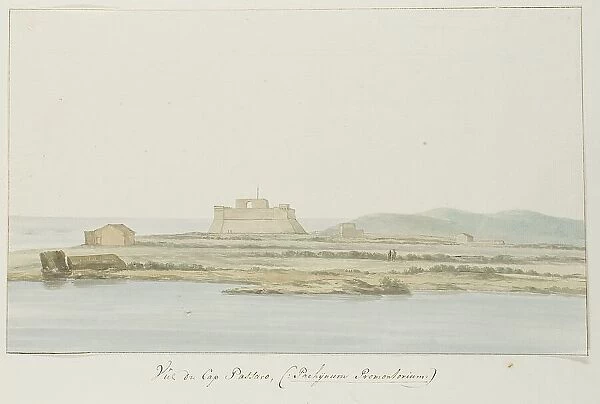 View of Capo Passero, 1778. Creator: Louis Ducros
