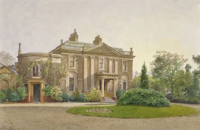 Framed Print : View of the front of Carroun House, South Lambeth Road, Lambeth, London, 1887. Artist Framed Print : View of the front of Carroun House, South Lambeth Road, Lambeth, London, 1887. Artist