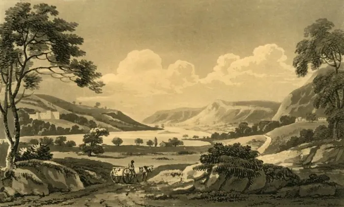 Framed Print : View in the Carse of Gonrie, 1802. Creator: Unknown Framed Print : View in the Carse of Gonrie, 1802. Creator: Unknown