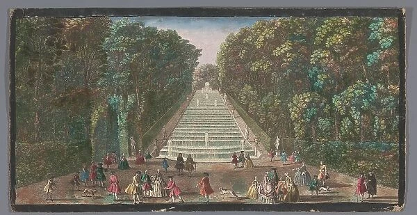 View of the Cascades of the Garden of the Château de Marly, 1700-1799. Creators: Anon, Jacques Rigaud
