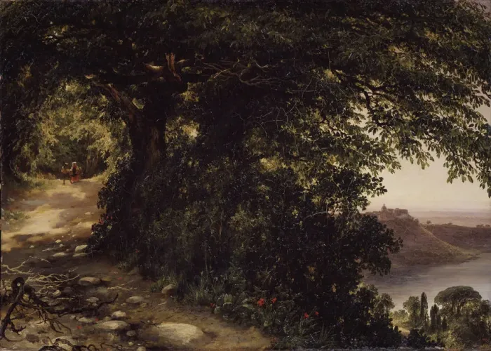 Framed Print : View of Castel Gandolfo near Rome, 1836. Artist: Lebedev, Mikhail Ivanovich (1811-1837) Framed Print : View of Castel Gandolfo near Rome, 1836. Artist: Lebedev, Mikhail Ivanovich (1811-1837)