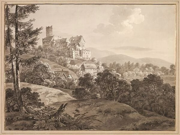 View of the Castle Gnandstein, c. 1795. Creator: Adrian Zingg (Swiss, 1734-1816)