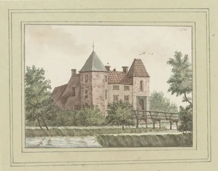 Framed Print : View of Castle De Wildt at Gendringen, in or after 1745-c. 1800. Creator: Anon Framed Print : View of Castle De Wildt at Gendringen, in or after 1745-c. 1800. Creator: Anon