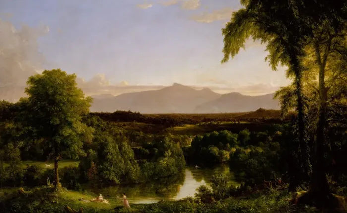 Framed Print : View on the Catskill-Early Autumn, 1836-37. Creator: Thomas Cole Framed Print : View on the Catskill-Early Autumn, 1836-37. Creator: Thomas Cole