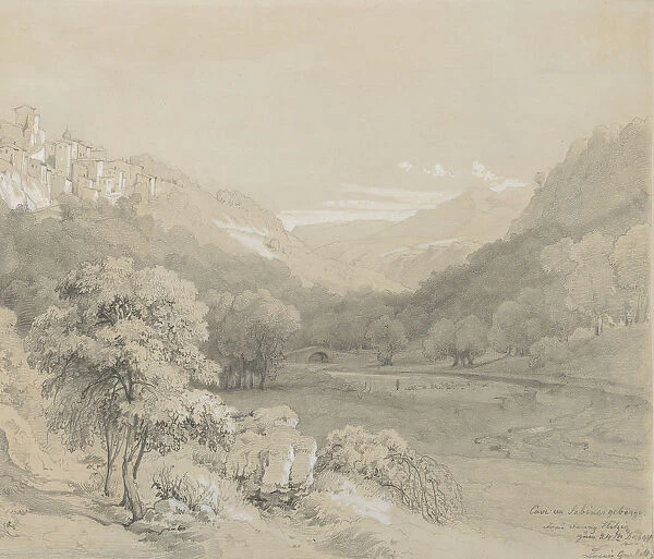 A View of Cavi in the Sabine Hills, 1848. Creator: Louis Gurlitt