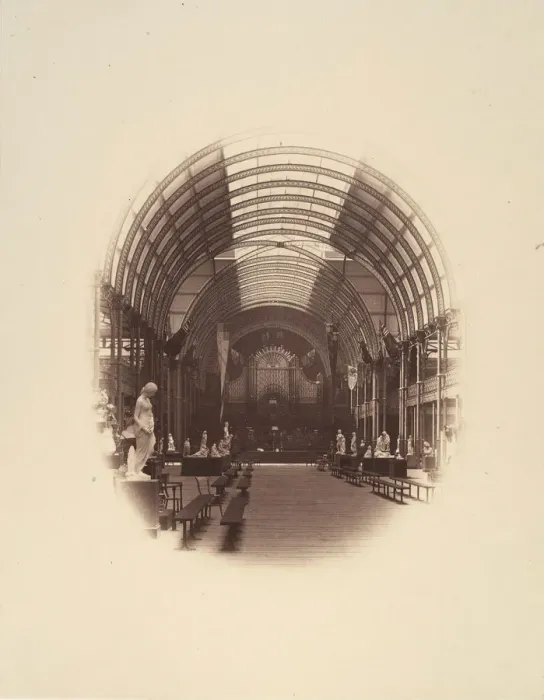 Framed Print : View in Central Hall, Art Treasures Exhibition, Manchester, 1857 Framed Print : View in Central Hall, Art Treasures Exhibition, Manchester, 1857
