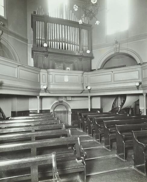 View of the chapel from the altar, Bethlem Royal Hospital, London, 1926