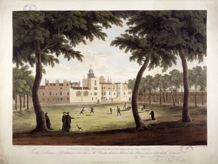 Framed Print : View of Charterhouse, Finsbury, London, 1813. Artist: Robert Havell Framed Print : View of Charterhouse, Finsbury, London, 1813. Artist: Robert Havell