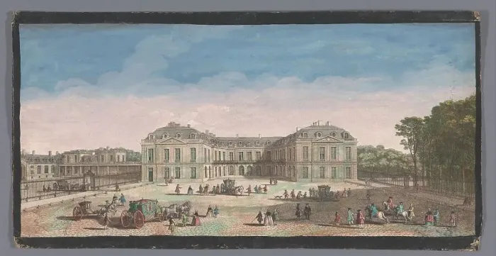 Framed Print : View of the Château de Choisy, 1700-1799. Creators: Anon, Jacques Rigaud Framed Print : View of the Château de Choisy, 1700-1799. Creators: Anon, Jacques Rigaud