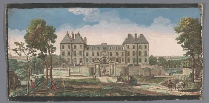 Framed Print : View of the Château de Saint-Maur, 1700-1799. Creators: Anon, Jacques Rigaud Framed Print : View of the Château de Saint-Maur, 1700-1799. Creators: Anon, Jacques Rigaud