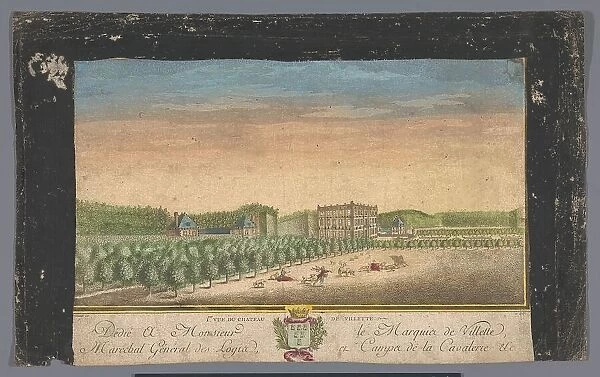 View of the Château de Villette in the vicinity of the city of Paris, 1700-1799. Creator: Anon
