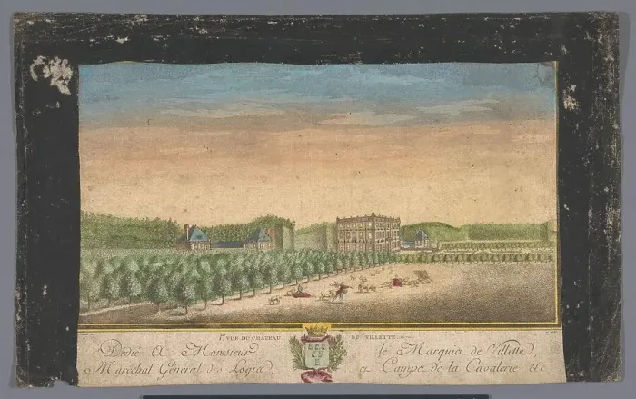 Framed Print : View of the Château de Villette in the vicinity of the city of Paris, 1700-1799. Creator: Anon Framed Print : View of the Château de Villette in the vicinity of the city of Paris, 1700-1799. Creator: Anon