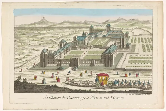 Framed Print : View of the Château de Vincennes, 1745-1775. Creator: Anon Framed Print : View of the Château de Vincennes, 1745-1775. Creator: Anon