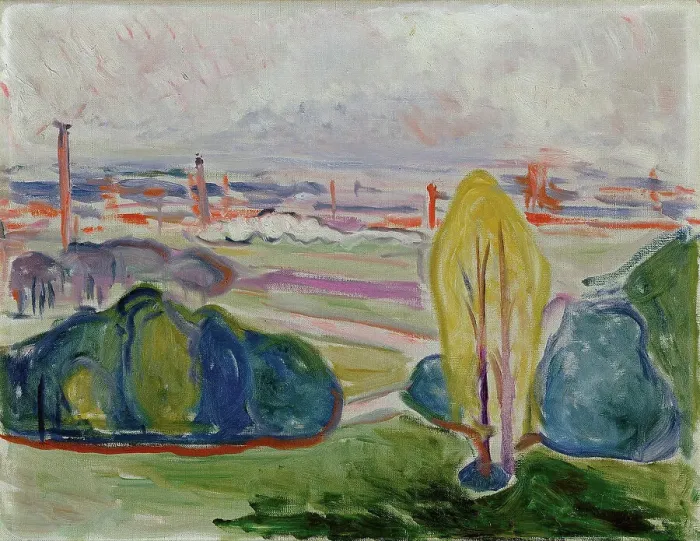 Framed Print : View of the Chemnitz Valley, 1905. Creator: Munch, Edvard (1863-1944) Framed Print : View of the Chemnitz Valley, 1905. Creator: Munch, Edvard (1863-1944)