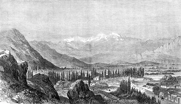 View of the Chilian Cordillera, from Santiago, 1864. Creator: Unknown