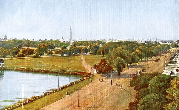 The view from Chowringhee, Calcutta, India, early 20th century