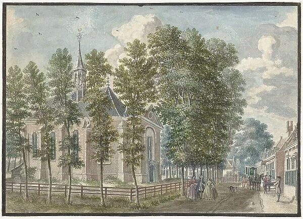 View of the Church of Bloemendaal, 1713-1780. Creator: Jan de Beyer