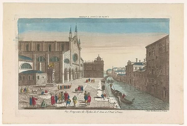 View of the church Santi Giovanni e Paolo in Venice, 1745-1775. Creator: Anon